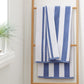 REVERSIBLE STRIPE JACQUARD TOWEL BLUE