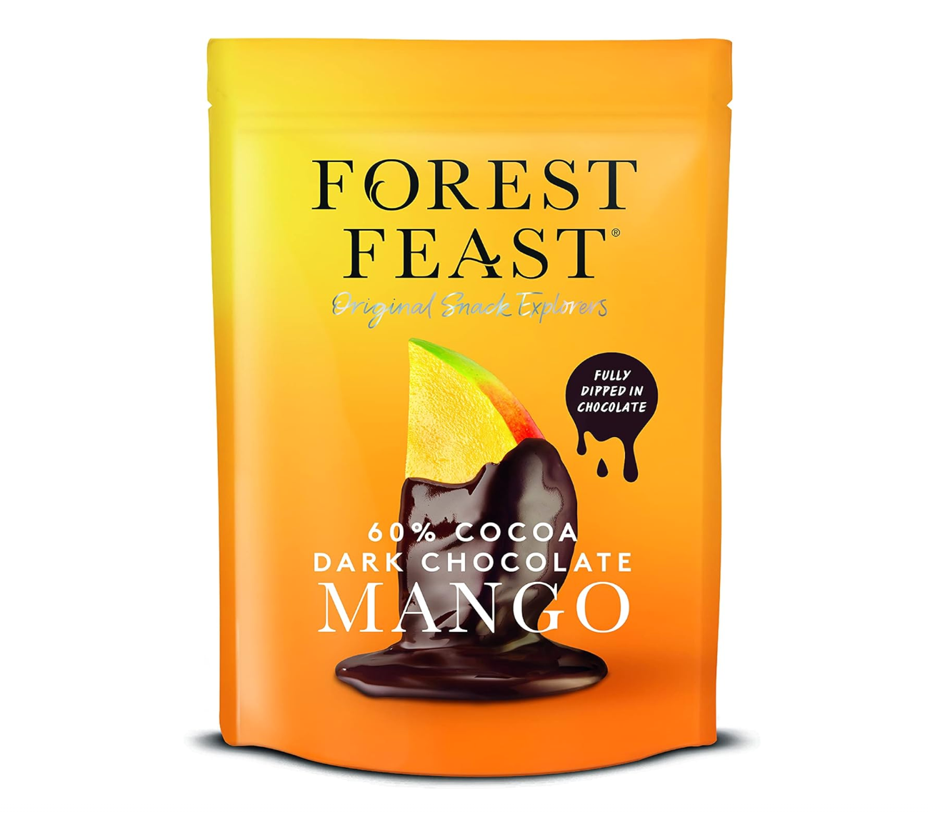 Belgian Dark Choc Mango Strips