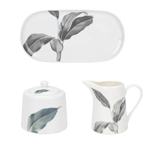 Birds of Paradise Sugar,Creamer&Tray