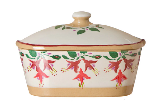 Covered Butterdish Fuchsia