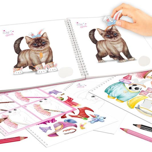 Create Your TOPModel Kitty Colouring Book