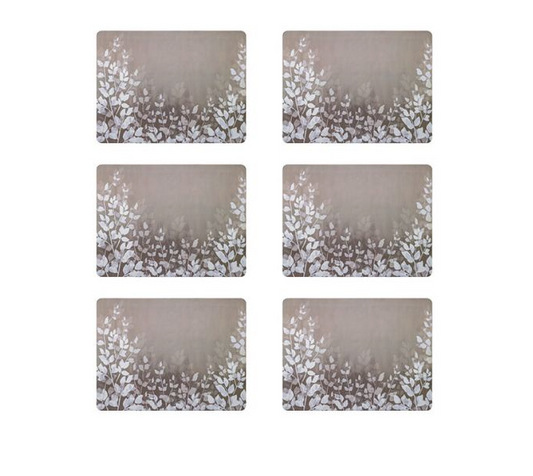 DENBY COLOURS NATURAL FOLIAGE PLACEMATS SET OF 6