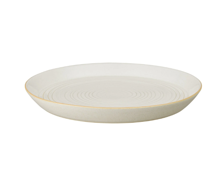 DENBY IMPRESSION CREAM SPIRAL DINNER PLATE