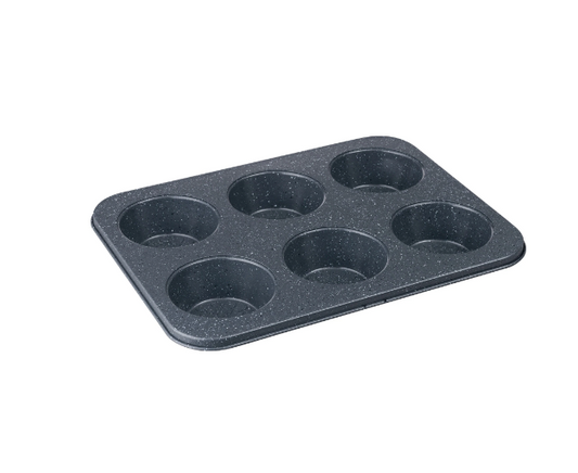 DENBY QUANTANIUM FINISH 6 CUP MUFFIN TIN