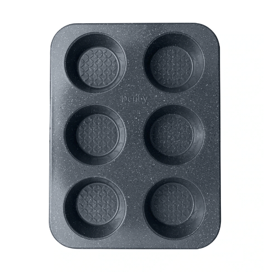 DENBY QUANTANIUM FINISH 6 CUP MUFFIN TIN