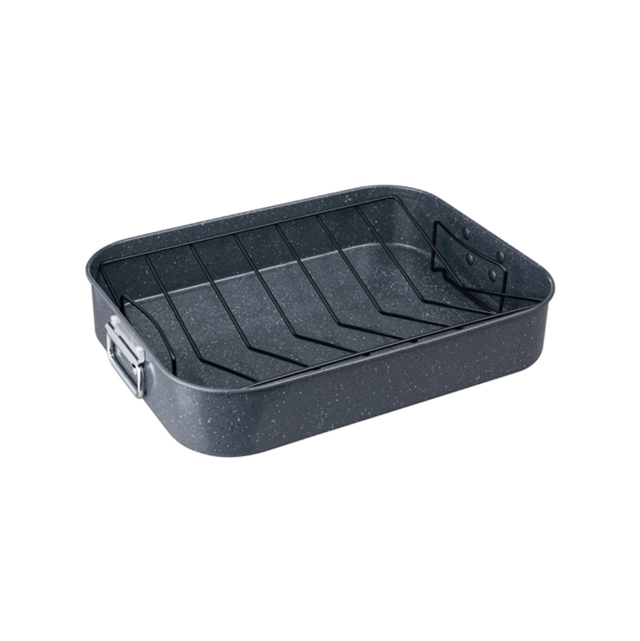 DENBY QUANTANIUM FINISH ROASTING TRAY WITH RACK