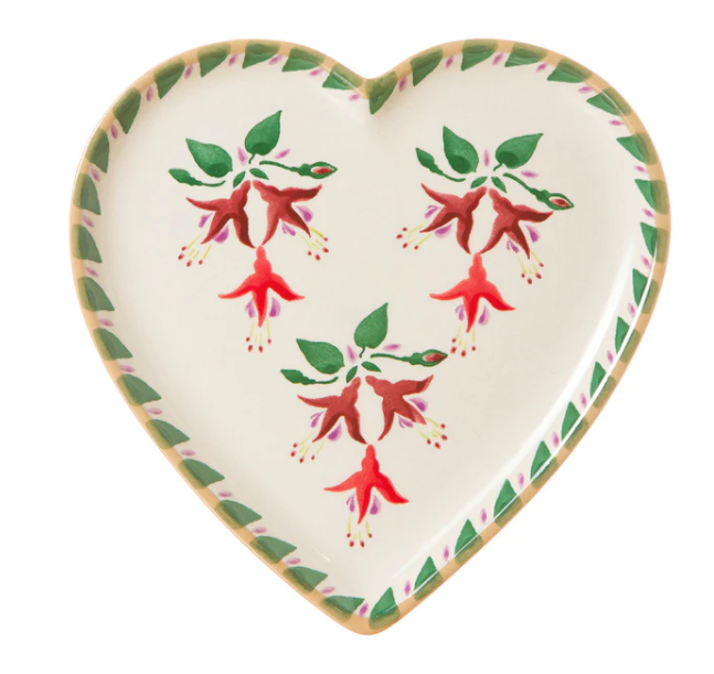 Fuchsia Med Heart Plate