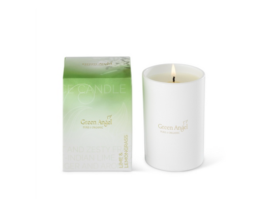 Green Angel Candle Lemongrass & Lime (Soy Wax)