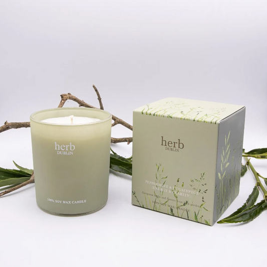 HERB PEPPERMINT AND EUCALYPTUS JAR CANDLE