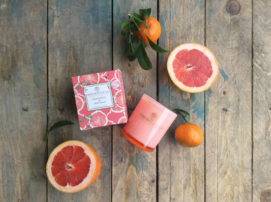 IRISH BOTANICALS Grapefruit and Bergamot Candle