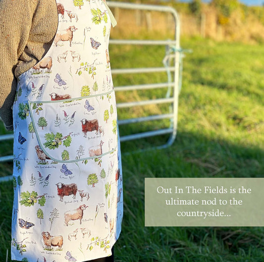 Out In The Fields Cotton Apron