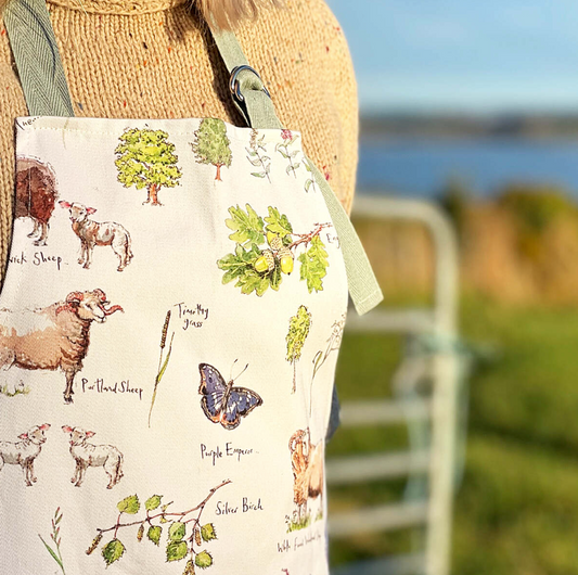 Out In The Fields Cotton Apron