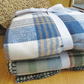 Tweed Blanket 127x152 Blue